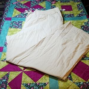 Old Navy white drawstring pants size xxl tall
